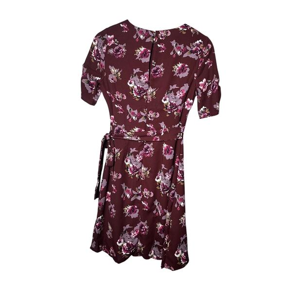 ASTR The Label XS Floral Wrap Front Mini Dress - Picture 4 of 9